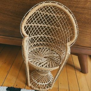 Vintage Wicker Plant Stand